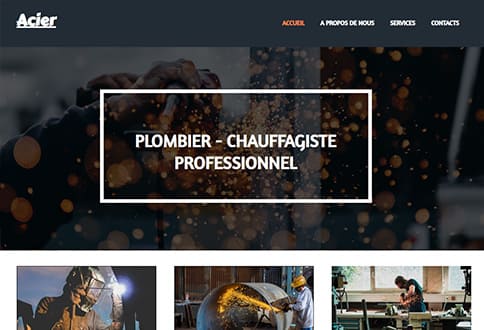 Créer un site de plombier