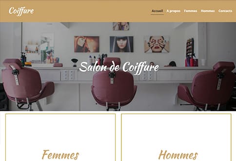 Créer un site de coiffure