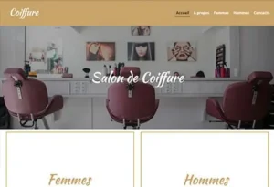 Créer un site de coiffure