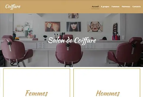 Créer un site de coiffure
