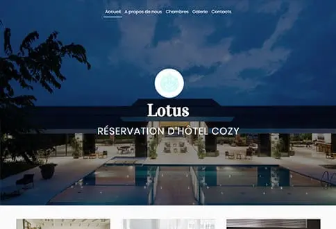 Créer un site pour hotel