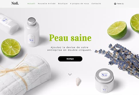 Créer un site de cosmétiques