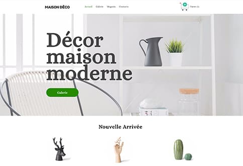 Créer un site de décoration